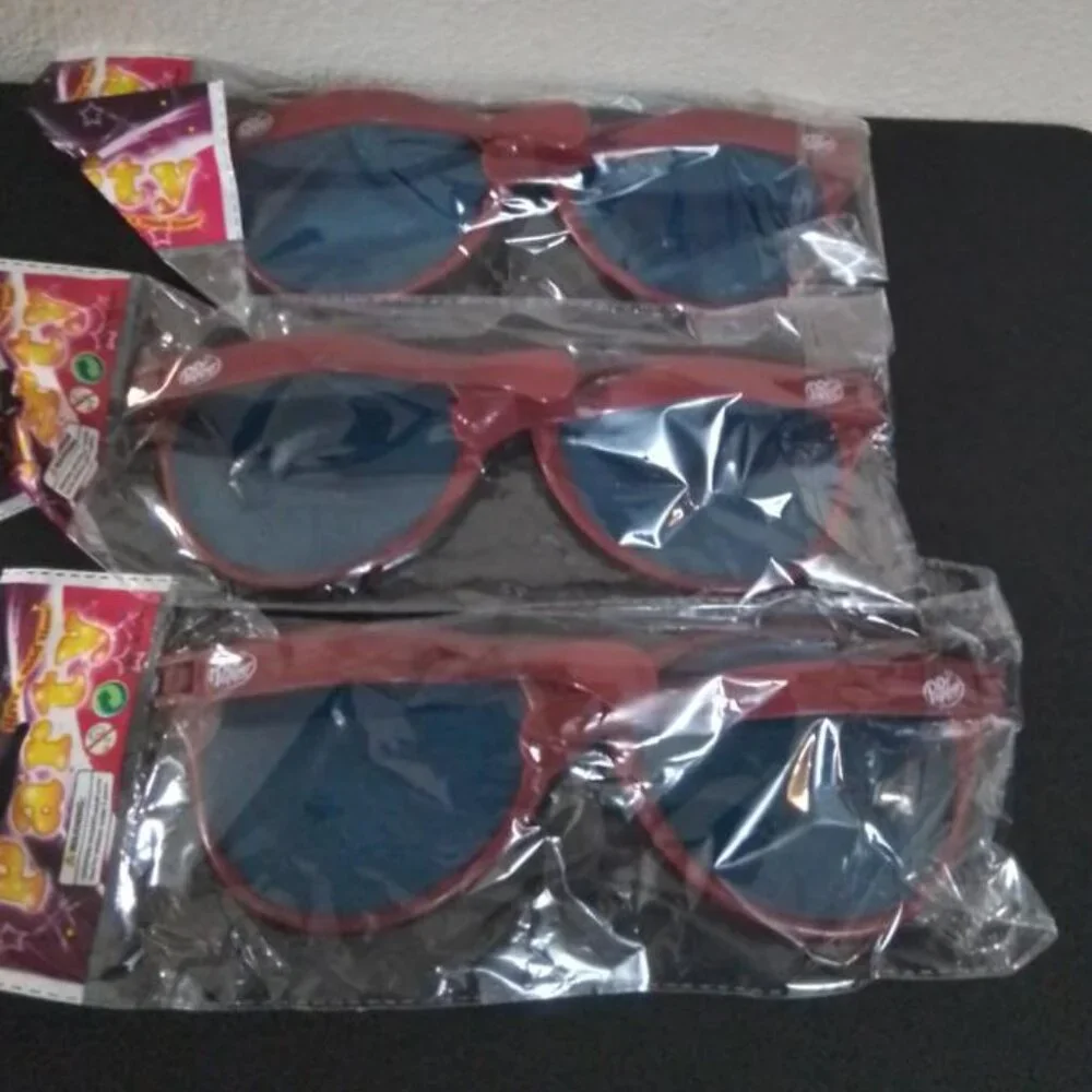 OVERSIZED Dr. Pepper Party Glasses/Shades Approx. 11inch Set of 3